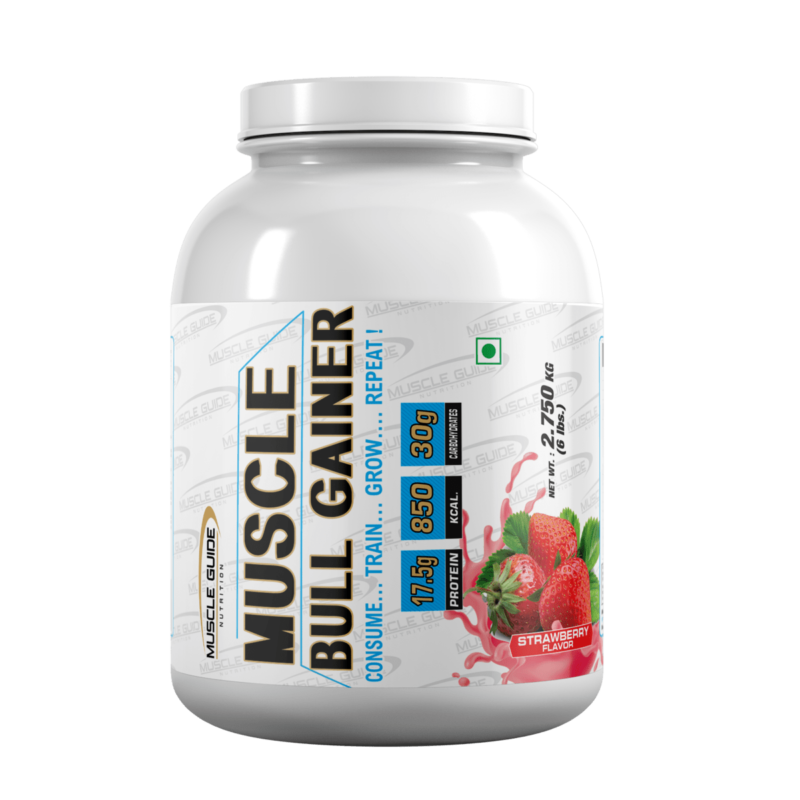 Muscle Bull Gainer 2.750kg 6lbs Strawberry Flavour