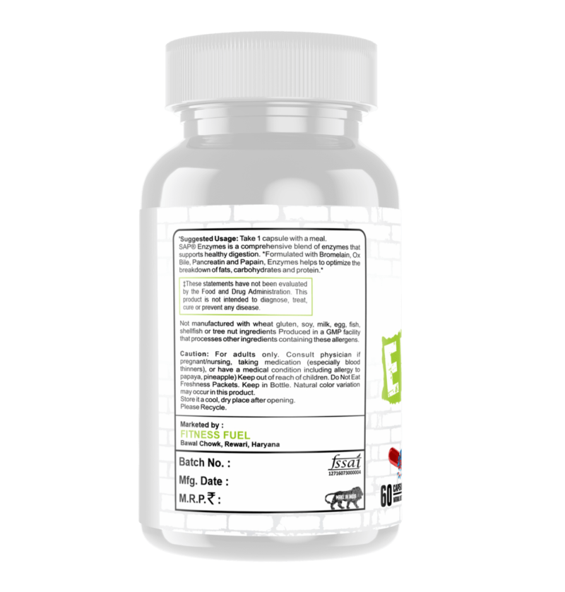 Enzymes 60 Capsule 1000mg - Image 2