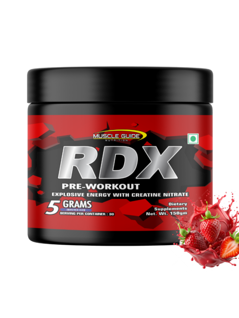Muscle Guide Rdx Pre Workout Strawberry 150gm