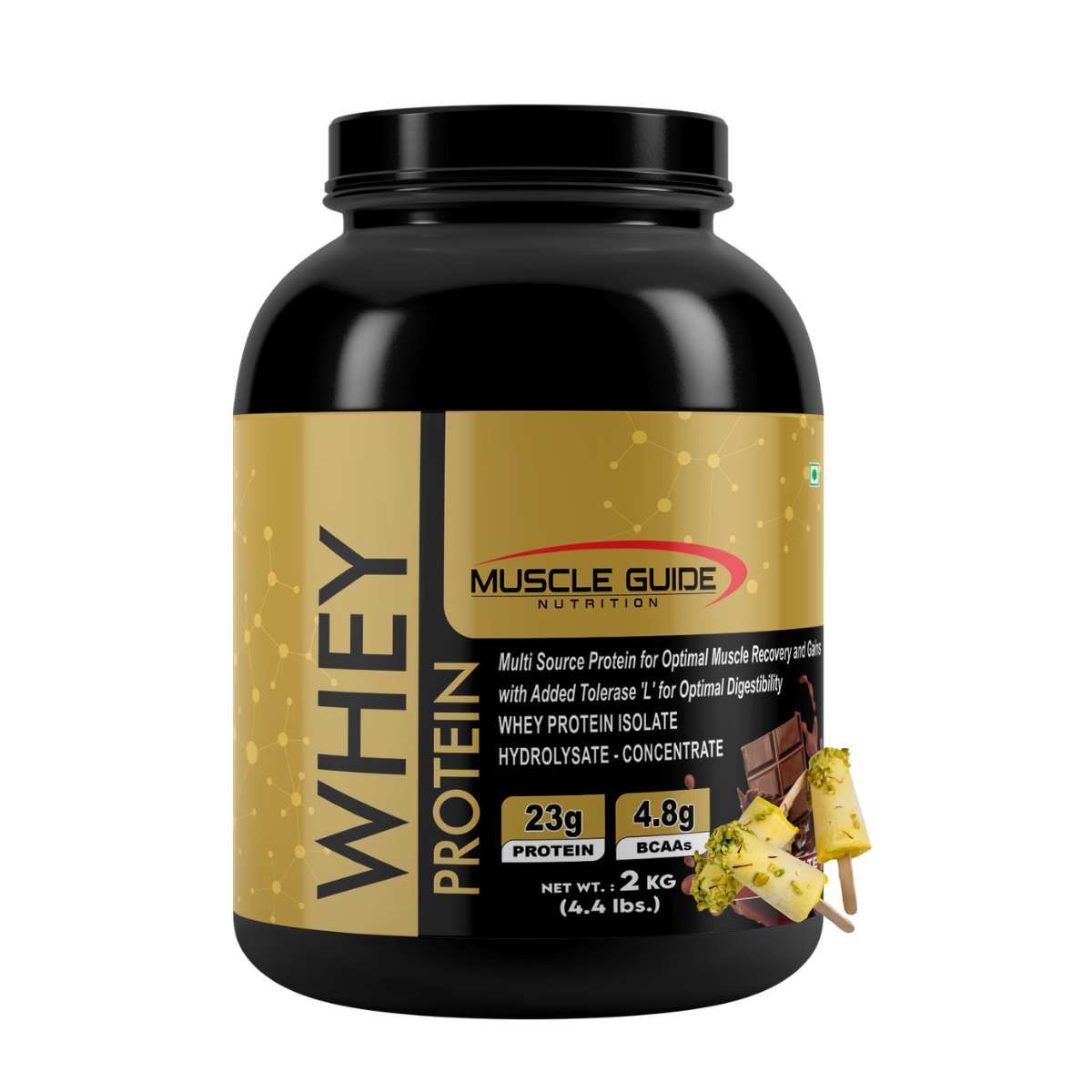 Muscle Guide Whey Protein Kulfi 2kg, 4.4lbs