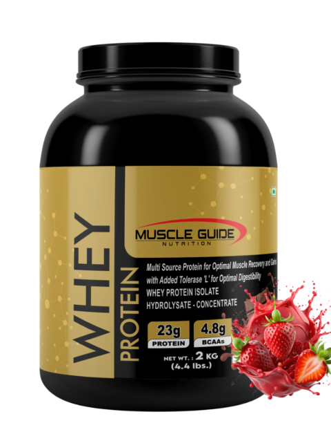 Muscle Guide Whey Protein Strawberry 2kg, 4.4lbs